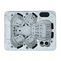 Piscine de nage à contre-courant extérieure en acrylique pour adultes, sur mesure