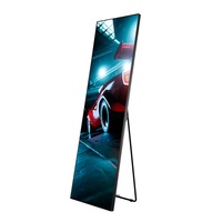 Écran d'affichage publicitaire intelligent portable P2.5, affichage LED couleur pleine, avec CMS piloté par l'IA, haute luminosité, design pliable