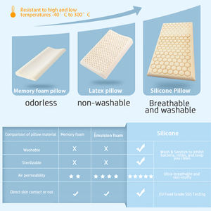 Oreiller de couchage pour adultes de nouvelle conception, matériau en silicone de qualité alimentaire avec rembourrage en mousse - Product Image 6