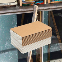 Carnet de notes personnalisé créatif pour bureau, format B5 A5, couverture en papier brun, reliure cousue, 80 feuilles de papier