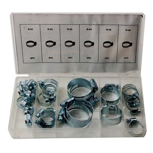 Hose Clip Set American Style Pipe Clamps Zinc Plated Iron 16mm Imperial Home Use - Product Image 4