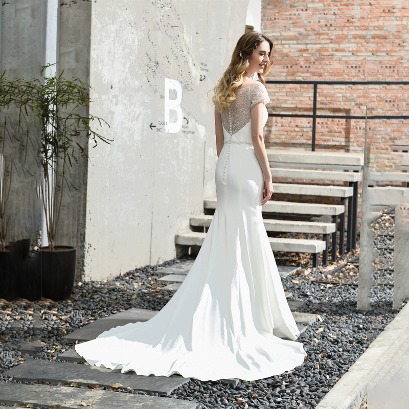 Jancember LSMQ93 Short Sleeves Macrame Lace Mermaid Wedding Dress With Cotton Trim Bride to Be Gown| Alibaba.com Jancember LSMQ93 Short Sleeves Macrame Lace Mermaid Wedding Dress With Cotton Trim Bride to Be Gown| Alibaba.com
