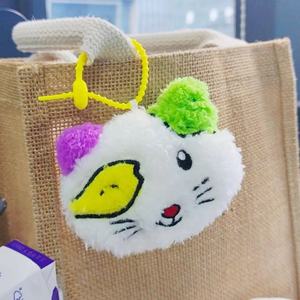 Portachiavi Creativo all'Ingrosso a Forma di Gatto Leggermente Storto, Piccola Bambola Decorativa in Peluche, Gancio per Borsa - Product Image 6