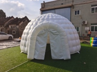 Grande tente gonflable personnalisée pour événement igloo Tente gonflable pour fête publicitaire avec lumière LED Disco Igloo Tente dôme avec souffleur d'air