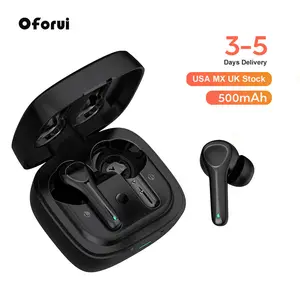 Oforui Plus Écouteurs sans fil Bt 5.3 Écouteurs à commande tactile avec étui de charge Écouteurs stéréo étanches