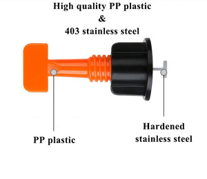 Herbruikbare Clips Plastic En Roestvrij Staal Betegelen Gereedschap <span class=keywords><strong>Leveling</strong></span> Systeem - Product Image 3