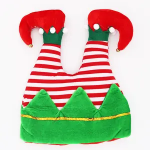 Gorros decorativos de Navidad, Gorros creativos no tejidos con soporte de manos, pies de elfo, divertidos, para fiesta, novedad