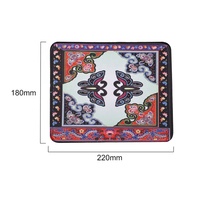 Mini tapis tissé persan par sublimation Tapis style rétro Tapis à motif de tasse Tapis de souris pour ordinateur portable avec table et bureau Tapis de souris de jeu