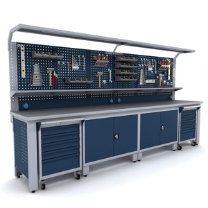 Banc de travail de 3,7 mètres IE.36.15.72 Armoire à outils en métal industriel robuste personnalisable et durable avec tiroirs e - Product Image 3