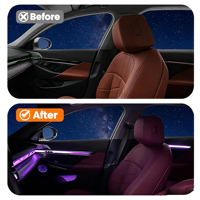 Cache-haut-parleur LED lumineux pour BMW Série 5 G60 – Éclairage d'ambiance RGB pour tweeter et médium, son stéréo Hi-Fi, décoration musicale