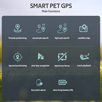 Collar de seguimiento GPS inteligente para mascotas y gatos Mini 4G GPS para mascotas GPS para seguimiento de mascotas con etiquetas de collar