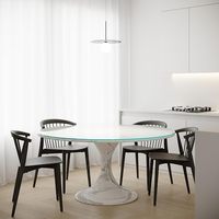 Dessus de table rond en verre trempé solide pour la table à manger de cuisine Remplacement du verre de sécurité trempé Emballage de vente par correspondance