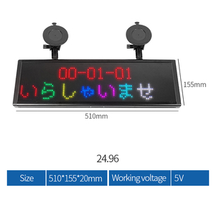 Ánh sáng lên di chuyển dẫn bảng tin cửa hàng mở dấu hiệu xe buýt bảng đích Xe Màn hình hiển thị ứng dụng lập trình kỹ thuật số dẫn đăng ký - Product Image 2