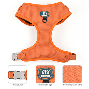 MIDEPET fábrica al por mayor logotipo personalizado sólido perro gato pecho correas Correa arnés ajustable Aleación de nailon calidad accesorios para mascotas - Product Image 2