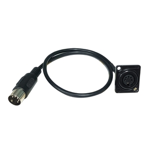 Pannello nero tipo D montaggio DIN <span class=keywords><strong>5</strong></span> PIN femmina a femmina cavo adattatore Audio per tastiera sintetizzatore elettrico pianoforte MIDI chitarra - Product Image 2