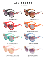 Nouvelles Lunettes de Soleil Vintage pour Femme 2026, Protection UV400, Style Œil de Chat Floral en PC, Idéales pour l'Extérieur - Vente en Gros