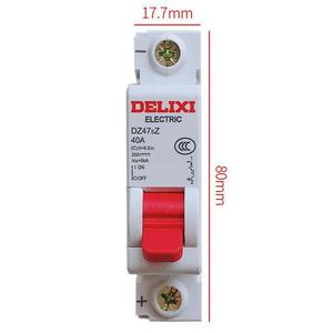 Interruptor Automático Miniatura (MCB) DC DZ47SZ 1P 16A <span class=keywords><strong>20A</strong></span> 250/500VDC con Protección de Cobre y Litio, Capacidad de Ruptura de 6kA, Montaje en Riel - Product Image 3
