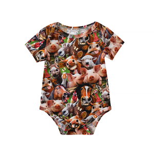 Conjuntos de Ropa de Verano para Bebés Niños y Niñas, Mono de Fibra de Bambú con Botones a Presión y Diseño Liso para Gatear - Product Image 6