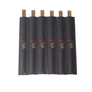 Palo ecológico para Fideos, palillos chinos marrón oscuro carbonizados, para sacar, Tensoge, 21cm, funda <span class=keywords><strong>de</strong></span> papel abierta, Etiqueta Privada - Product Image 4