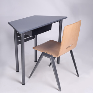 Henmei School <b>Desk</b> Chair Set Modern <b>Simple</b> Metal For Primary Secondary Students - Product Image 2