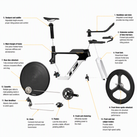 Nouveau design 2026 – Vélo de course en carbone aérodynamique 700c pour adulte – Léger, pour contre-la-montre et compétition de triathlon professionnelle