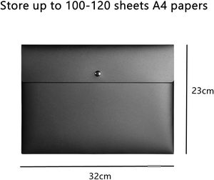 Bestseller Buste Portadocumenti Impermeabili in Plastica con Bottone a Pressione, Formato <span class=keywords><strong>A4</strong></span>, Buste in Plastica Trasparente - Product Image 5