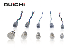 RUICHI High Quality Industrial Waterproof Anti Vandal Metal <strong>Push</strong> <strong>Button</strong> <strong>Switch</strong> LED GQ Series Momentary 10/12/16/19/22/25/30mm - Product Image 2
