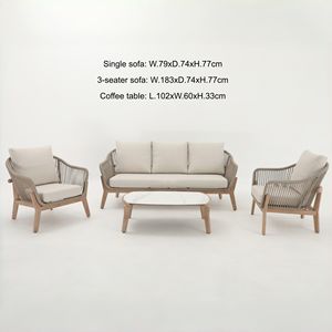 Ensemble <span class=keywords><strong>de</strong></span> meubles d'extérieur en rotin résistant aux intempéries, canapé <span class=keywords><strong>de</strong></span> <span class=keywords><strong>jardin</strong></span> en aluminium <span class=keywords><strong>de</strong></span> luxe, ensembles <span class=keywords><strong>de</strong></span> <span class=keywords><strong>jardin</strong></span> modernes pour hôtel - Product Image 3