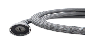 Tuyau flexible tressé en nylon gris pour robinet de cuisine, avec conception durable et résistante aux fuites - Product Image 6