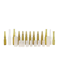 Flacons en verre ambré de 10 ml avec bouchons en titane, flacons de stockage pour vaccins et cosmétiques