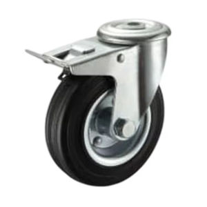 Rueda Giratoria de Acero de Calidad Superior a Precio Competitivo, Freno Giratorio de Uso Industrial en Oferta, Hecha de Goma + Acero - Product Image 1