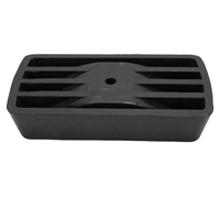 VEROGO Cale de roue en caoutchouc de 9 pouces, robuste, antidérapante et résistante à l'usure, pour meubles, chaise de bureau, camping-car, remorque