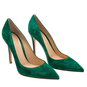 Gamuza verde Punta estrecha Fiesta Azul marino Niñas más cómodas Zapatos de vestir blancos - Product Image 3
