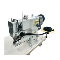 Machine à coudre industrielle HUA MEI 341 robuste à aiguille simple, avec coupeur à chaud, nouveau type, bras cylindrique, pour bandage, moteur haute précision