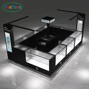 YOUYUAN shop mall decoration jewelry kiosk design marble jewelry store counter table jewellery kiosk