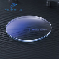 Verres de lunettes Pioneer Optical 1.56 1.60 1.67 1.74 HMC en résine, anti-lumière bleue, protection UV420, verres unifocaux