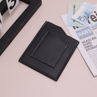 Porte-passeport incliné en cuir PU, étui portable pour cartes de crédit et argent, pochette créative pour cartes d'identité pour homme et femme, idéal pour les voyages
