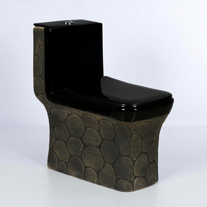 Inodoro de cerámica de una pieza estándar europeo vendedor caliente del color del diseñador del retrete por Vistaar Sanitary Wares India - Product Image 1