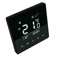 Termostato Digital Táctil Faluokan, Temporizador Multi-idioma, ABS Ignífugo, Memoria de Energía, Control Remoto, Temperatura Ambiente