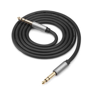 Cable de audio Focanden de 6.35 mm macho a macho con carcasa de aluminio y conector chapado en oro para amplificador, altavoz y mezclador - Product Image 3