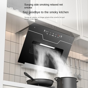 Hotte aspirante murale en acier inoxydable pour cuisine, grande hotte de plafond numérique pour appareils électroménagers - Product Image 3
