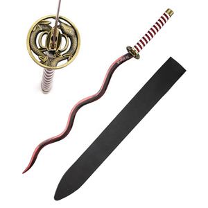 Usine en gros 104cm démon tueur rouge Serpent Nichirin lame <span class=keywords><strong>Kimetsu</strong></span> No Yaiba Iguro <span class=keywords><strong>Obanai</strong></span> Katana épée réel - Product Image 1