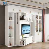 Maßgefertigte Multifunktionale Drehbare Murphy-Wandbetten Faltbarer TV-Schrank für Schlafzimmer Wohnzimmer für Kleine Häuser Murphy-Bett