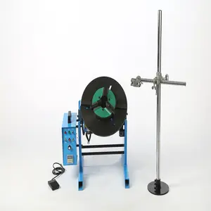 100Kg Welding Positioner Welding Turntable with 220V Foot Pedal 170mm Through Hole Tailstock