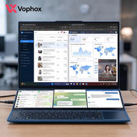 Factory Custom Dual Screen Laptop 16 Inch 2K Core I7 Wholesale Notebook for Live Streaming Cross-Border E-commerce Operation OEM