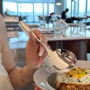 Funny Long Handle Stainless Steel Serving Spoon | Novelty Gag <b>Gift</b> Tableware for Student Dorm Kitchen & Party - Product Image 2