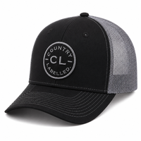 Gorra Trucker de Malla de Poliéster/Algodón con Logotipo Bordado 3D de Alta Calidad, Costuras en Contraste, Estilo Moderno para Playa y Fiestas