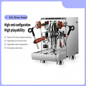 Machine à expresso semi-automatique 2200W, 15 bars, en acier inoxydable, cafetière électrique commerciale, système de brassage 2L, 12 tasses, café, bureau - Product Image 3