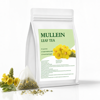 Kantong Teh Piramid Daun Mullein Kering 1g 30 Buah Infus Herbal Campuran Kelas Atas Mendukung Ketenangan dan Kenyamanan