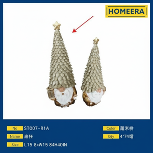 Decorazione dell'albero di natale in resina di alta qualità con luci a LED bianche calde di lusso Set di 4 pezzi Per scatola di dimensioni personalizzabili Per feste - Product Image 1
